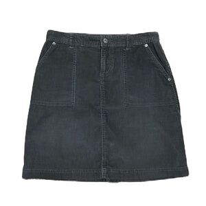 The North Face Mini Corduroy Skirt, Color is Gray, Size Small